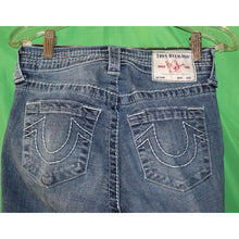 Load image into Gallery viewer, True Religion Mid Rise Skinny Jennie Curvy Blue Jeans Size Women's 24
