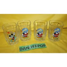 Load image into Gallery viewer, Disney Magic Kingdom Mickey Mouse McDonalds 4 Piece Fantasia 2000 WDW Glassware
