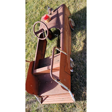 Load image into Gallery viewer, Antique AMF Hook And Ladder Pedal Car Firetruck Red Steel With Siren intact Toy
