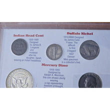 Load image into Gallery viewer, America&#39;s Favorite Coins Set 40% Silver Kennedy Half Dollar Mercury Dime Nickel
