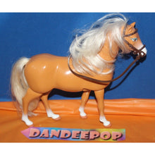 Load image into Gallery viewer, Mattel Barbie Walking Beauty Tan Horse 1997 Vintage Toy Pet
