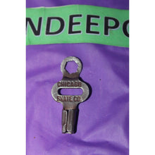 Load image into Gallery viewer, Vintage Chicago Skate Co. Key All Metal Skating Sports Accessory Tool
