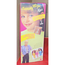 Load image into Gallery viewer, Vintage Mattel Barbie Earring Magic Ken Doll 1992 In Box With Clip On Earrings
