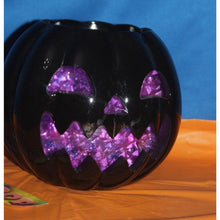 Load image into Gallery viewer, Bath And Body Works Purple Glitter Crystal Pumpkin Candle Holder Halloween 2024
