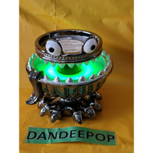 Load image into Gallery viewer, Bath &amp; Body Works 2021 Monster Glow Halloween 3 Wick Jar Pedestal Candle Holder
