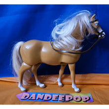 Load image into Gallery viewer, Mattel Barbie Walking Beauty Tan Horse 1997 Vintage Toy Pet
