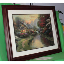 Load image into Gallery viewer, Thomas Kinkade Quiet Evening Offset Lithograph 1998 Framed Artist Signed 24x30
