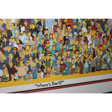 Load image into Gallery viewer, The Simpsons Where's Bart? Giclee Framed Art Limited Ed 303/500 200 Episode Fox
