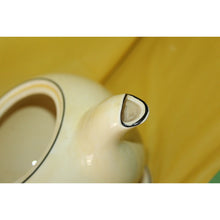 Load image into Gallery viewer, Crooksville Hall Silhouette Vintage Teapot Yellow With Black
