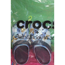 Load image into Gallery viewer, Bath &amp; Body Works Gingham Crocs Collab Sandals Clog Footwear W/ 8 Jibbitz W7 M5
