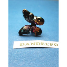 Load image into Gallery viewer, Butterfly Shape Multi Color Gemstone Ring Size 8
