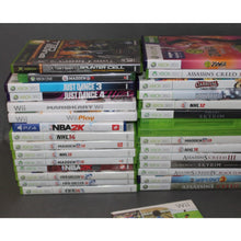 Load image into Gallery viewer, Lot of 46 Assorted Video Games XBox 360, Live, XBox One Wii, PS4, Kinect
