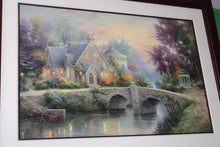 Load image into Gallery viewer, Thomas Kinkade Lamplight Manor Lithograph 2000 Framed Artist Signed Art 24 x 36
