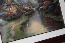 Load image into Gallery viewer, Thomas Kinkade Quiet Evening Offset Lithograph 1998 Framed Artist Signed 24x30
