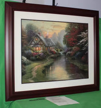 Load image into Gallery viewer, Thomas Kinkade Quiet Evening Offset Lithograph 1998 Framed Artist Signed 24x30
