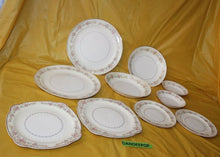 Load image into Gallery viewer, Vintage 10 Piece Serving Plates Bowl The Paden City Pottery Co USA Marlene Lace
