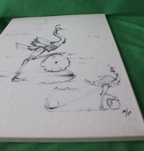 Load image into Gallery viewer, Nano Lopez Elizabeth Nanimals Ostrich Signature Art Giclee Canvas 186/199
