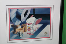 Load image into Gallery viewer, Warner Bros Animaniacs Pinky And The Brain Jockeying For Position Animation Cel
