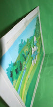 Load image into Gallery viewer, The Smurfs Original Production Registry Hand Painted Animation Cel Golf Scene
