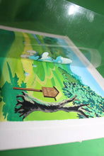 Load image into Gallery viewer, The Smurfs Original Production Registry Hand Painted Animation Cel Golf Scene
