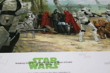 Load image into Gallery viewer, Star Wars Breaking Ground Imperial Base Camp Moon Of Endor Dave Dorman Signed
