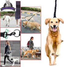 Load image into Gallery viewer, Walk Your Dogs in Style! 🐾✨ Check Out Our 360° Swivel Double Dog Leash - No Tangles, Maximum Comfort! Perfect for Two Pups Up to 200lbs! 🐶❤️

