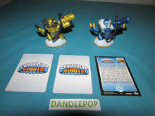 Load image into Gallery viewer, Skylanders Figures 2 Jet-Vac 1st &amp; Legendary S3121 +Cards  Activision video Game
