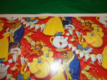 Load image into Gallery viewer, Walt Disney Beauty and The Beast 7 1981 Gift wrap 2nd Proof Verification Sheet
