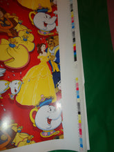 Load image into Gallery viewer, Walt Disney Beauty and The Beast 7 1981 Gift wrap 2nd Proof Verification Sheet
