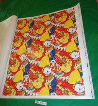 Load image into Gallery viewer, Walt Disney Beauty and The Beast 7 1981 Gift wrap 2nd Proof Verification Sheet
