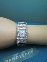Load image into Gallery viewer, Crystal On Silver Women's Vintage Watch Jewelry
