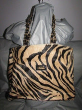 Load image into Gallery viewer, Terrida Made In Italy Hair On Hide Tan Zebra Animal Print Handbag Shoulder Bag
