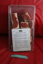 Load image into Gallery viewer, Stampin' Up! 9 Piece Definitely Decorative Noah 1996 Rubber Stamp Set Ark Animal
