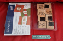 Load image into Gallery viewer, Stampin' Up! 8 Piece Rubber Stamp Little Layers II 100030 Craft, Scrapbooking
