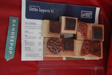 Load image into Gallery viewer, Stampin' Up! 8 Piece Rubber Stamp Little Layers II 100030 Craft, Scrapbooking
