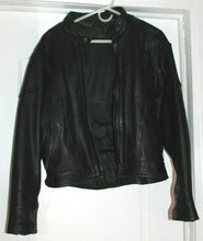 Load image into Gallery viewer, Women's Black Leather Motorcycle Jacket Moto With Butterfly Embroidery L
