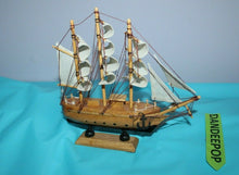Load image into Gallery viewer, Mayflower Ship Boat Replica Model Figure Wood And Cloth With Box Nautical Decor
