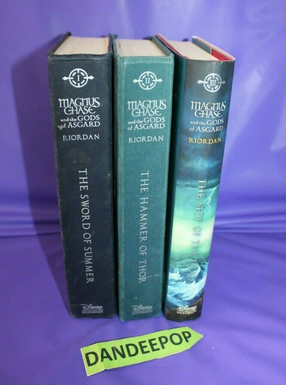 3 Magnus Chase Books Gods Of Asgard Sword Of Summer, Hammer Thor, Ship Of Dead