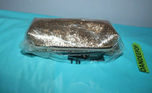 Load image into Gallery viewer, Jade &amp; Deer Barrel Clutch Gold Sparkle Handbag With Tags
