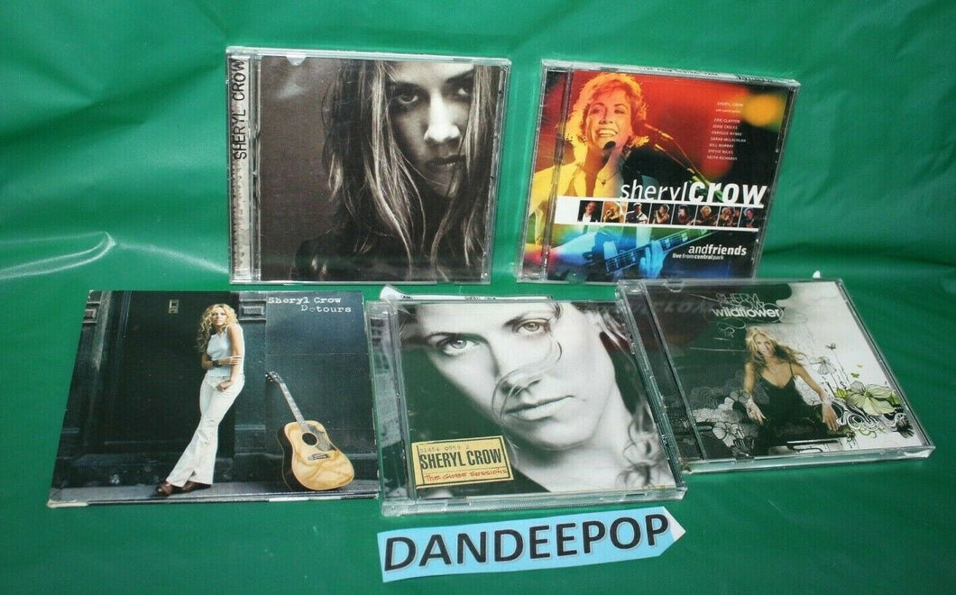 5 Sheryl Crow & Friends Music CD's Globe Sessions Central Park Detours Wildfloer