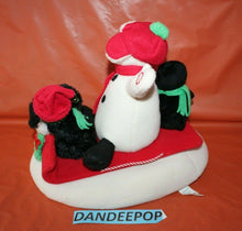 Load image into Gallery viewer, Hallmark Snow What Fun Penguin Snowman Dog Sleigh Ride Musical Jingle Pals
