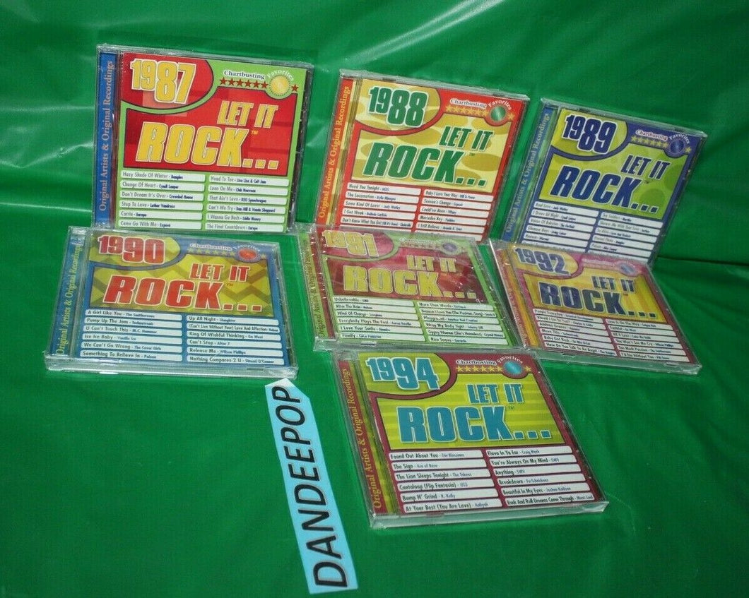 7 Chartbusting Favorites  Let It Rock 1987-1994  Music Cd's Sealed