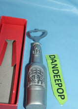 Load image into Gallery viewer, Beer Lager Brushed Silver Metal Handheld Bottle Opener In Box 6"
