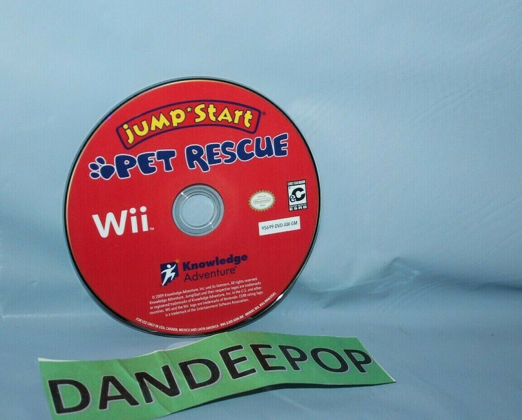 JumpStart: Pet Rescue (Nintendo Wii, 2009)