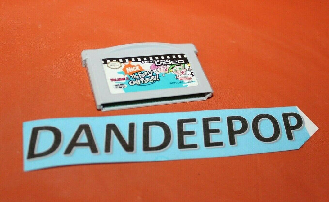 Game Boy Advance Video Game Nickelodeon The Fairly Odd Parents Volume 2