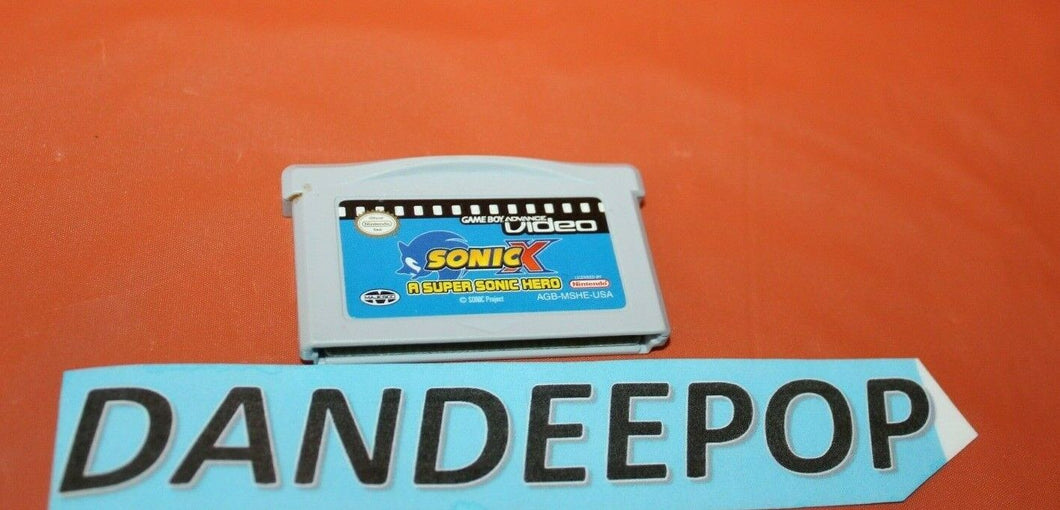 Game Boy Advance Video Game Sonic X A Super Sonic Hero