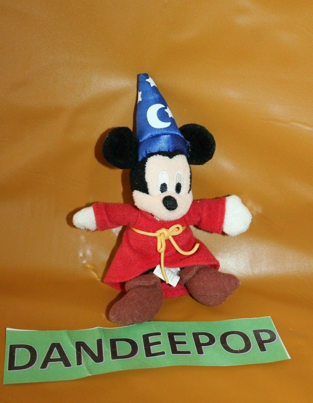 Walt Disney World Land Mickey Mouse Sorcerer Wizard Fantasia Stuffed Plush Toy