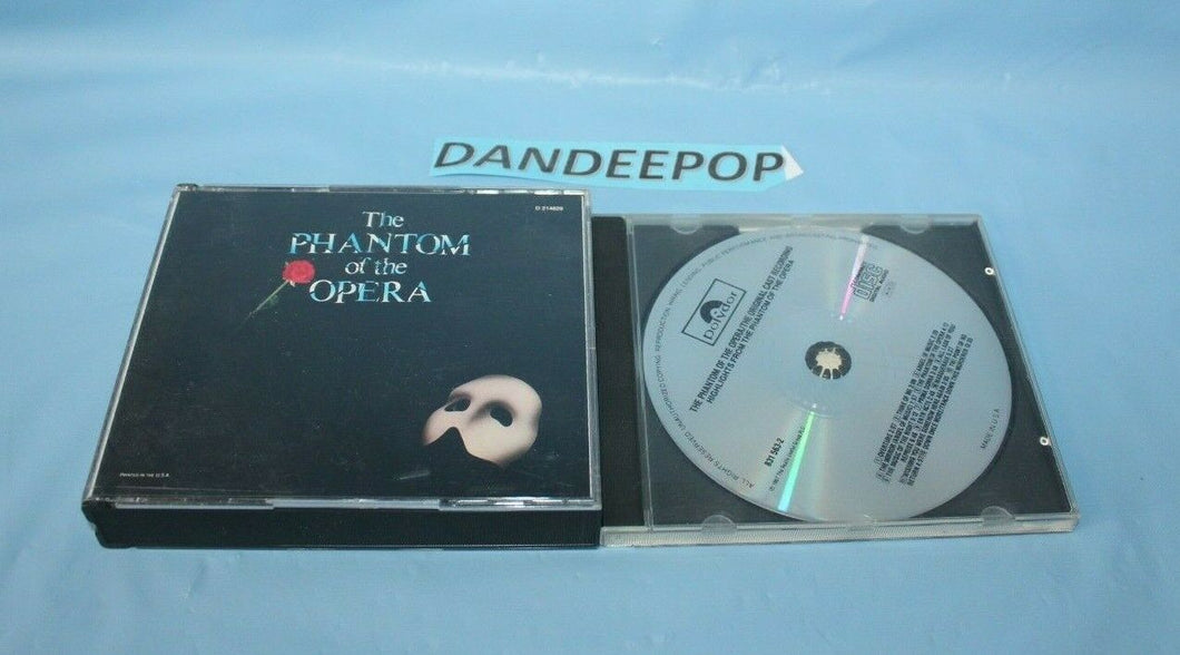 The Phantom Of The Opera 2 Disc Original Cast Recording Music Cd And Highlights