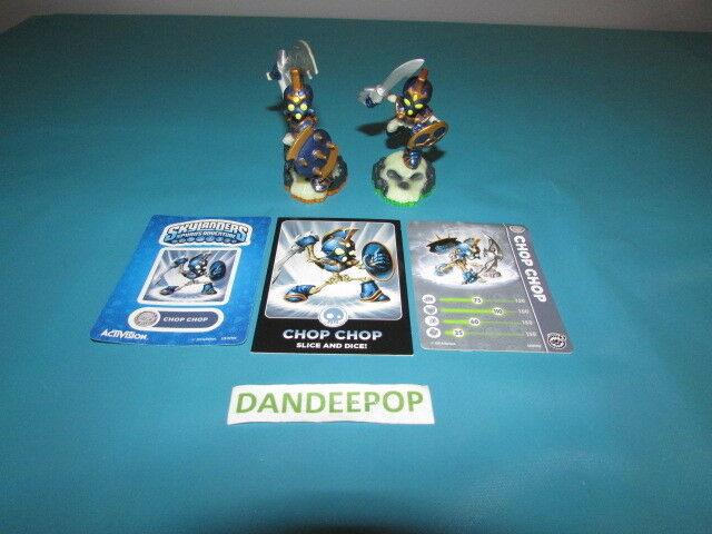 Skylanders 2 Chop Chop First & Second Ser Figures w/ cards Activision video Game