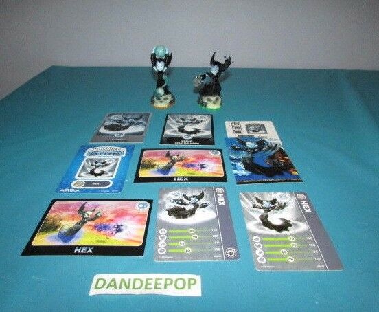 Skylanders 2 Figures First & Second Edition Hex +Cards Activision video Game